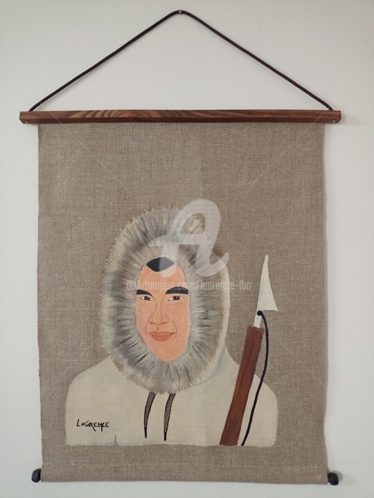 Inuit - ANOKI 绘画, 26.4x20.5 in