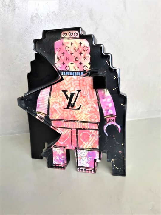 雕塑,  9.8x7.9 in 