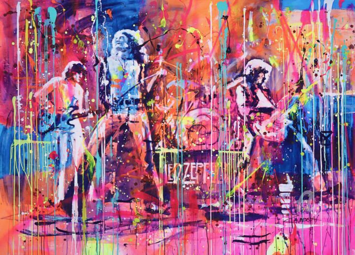 Pintura titulada "On the stage" por Marta Zawadzka, Obra de arte original, Acrílico Montado en Bastidor de camilla de madera