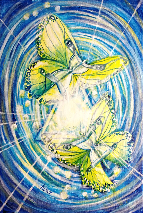 绘画 标题为“Hover. The Value Of…” 由Veronika Chernyshkova, 原创艺术品, 丙烯