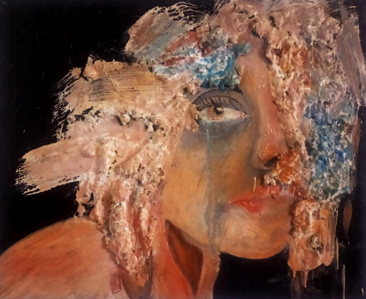 Donde nacen las lágrimas 绘画, 19.7x23.6 in