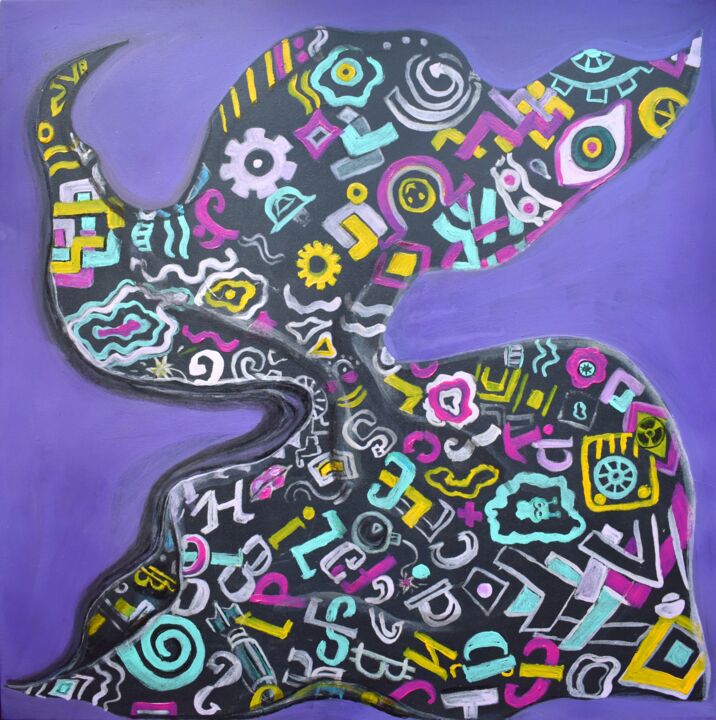 绘画,  23.6x23.6 in 