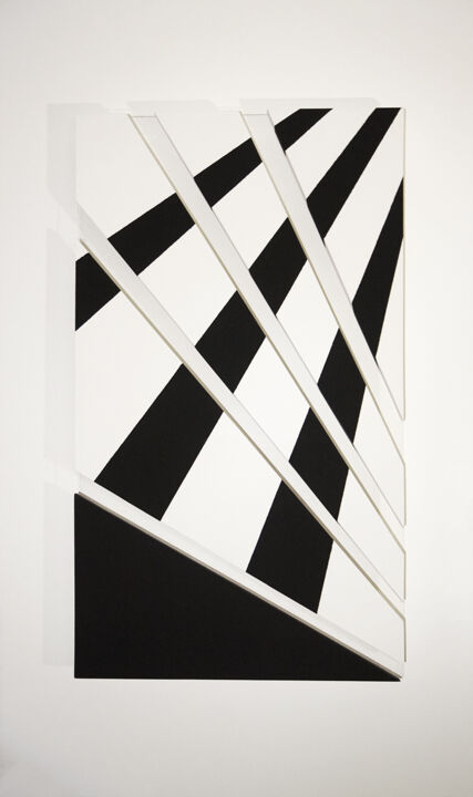 Peinture intitulée "THE SHAPE OF THINGS" par Melborn, Œuvre d'art originale, Pigments Monté sur Verre