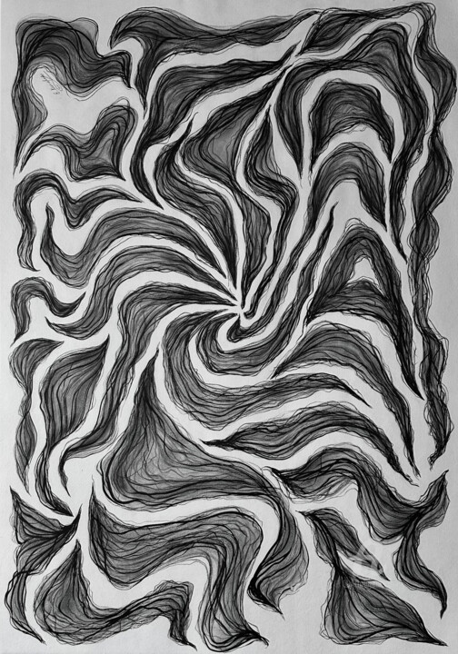 Feathers of the Gothic City 图画, 33.1x23.4 in