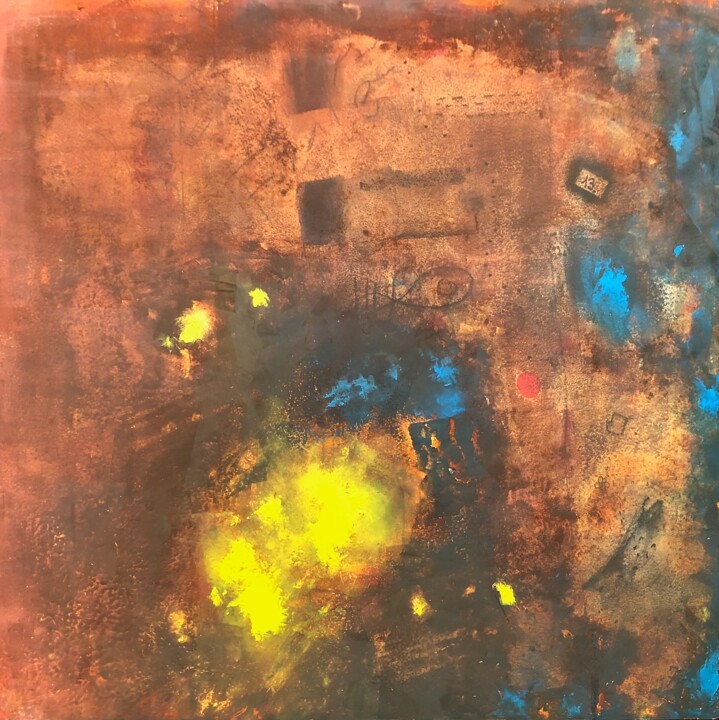 "71d" başlıklı Tablo Farid Bellal tarafından, Orijinal sanat, Petrol