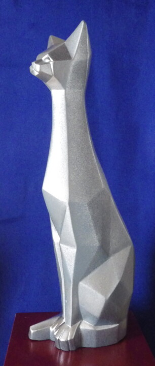 GRAND CHAT CONTEMPORAIN 雕塑, 24x6.3 in