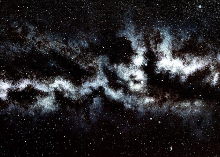 STORMY CLOUDS, realistic deep sky, abstract cloudscape, star 数字艺术, 31.5x44.1 in