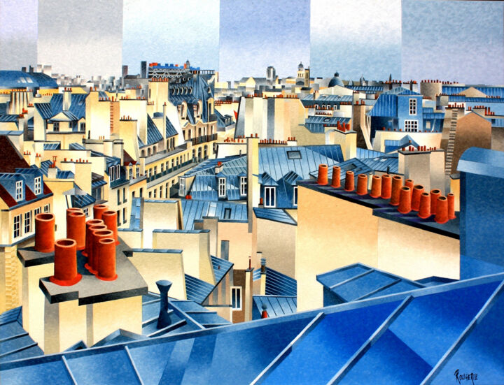 Rue SAINT DENIS PARIS 绘画, 35x45.7 in