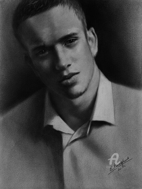 Haidar's portrait 图画, 15.8x11.8 in