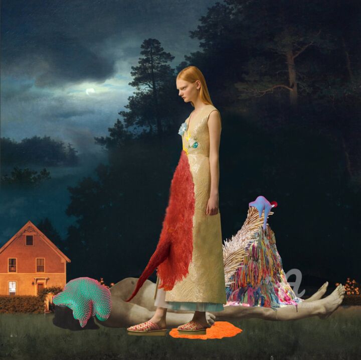 绘画,  43.3x43.3 in 