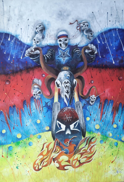 STOP HIM ! 绘画, 39.4x27.6 in