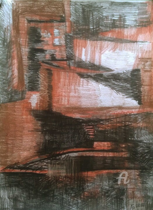 "NEW REALITY" №8. 图画, 11.4x8.3 in