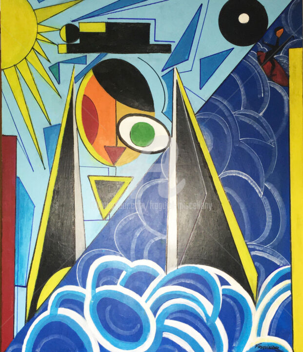 NAZARÉ SURF 绘画, 47.2x39.4 in