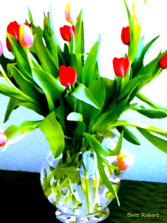 Vaso con tulipani 数字艺术