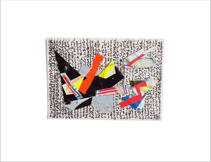 Ah Léa, jactance est… Collages, 19,7x25,6 in
