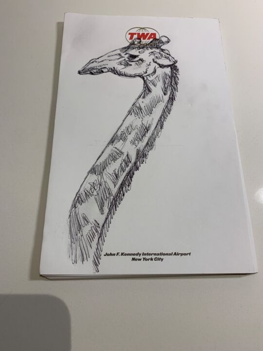 图画 标题为“Even Elephants can…” 由Richard Mangold, 原创艺术品, 圆珠笔