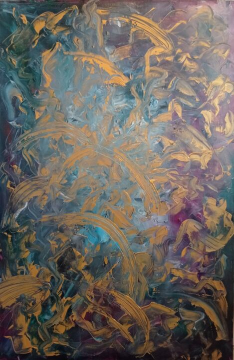 Painting titled "Illusion" by Andrea Stanic, Original Artwork, Oil
