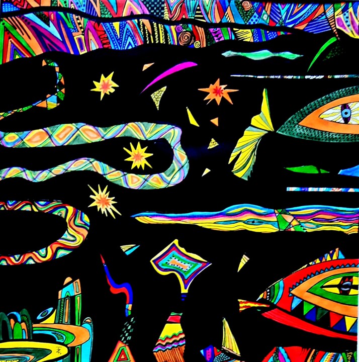 Cerveau reptilien 2 图画, 11.4x11.4 in