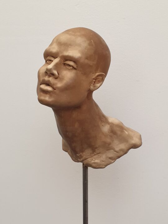 Sculpture intitulée "Zéphyr" par Eva Czaplicki, Œuvre d'art originale, Coulage