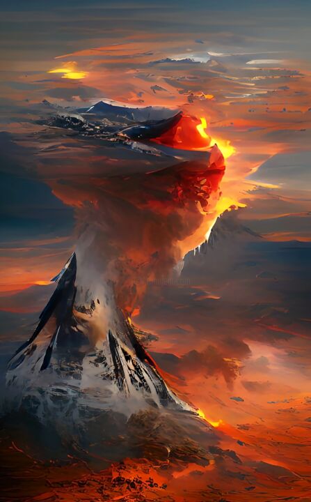 Erupting volcano 数字艺术