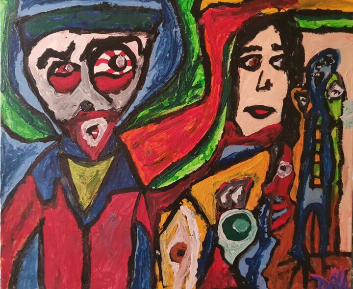 Mi vida y otros seres 绘画, 18.1x21.7 in