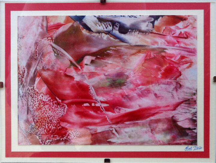 Peinture intitulée "Boire à l'eau de la…" par Obel'Isa, Œuvre d'art originale, Cire Monté sur Panneau de bois