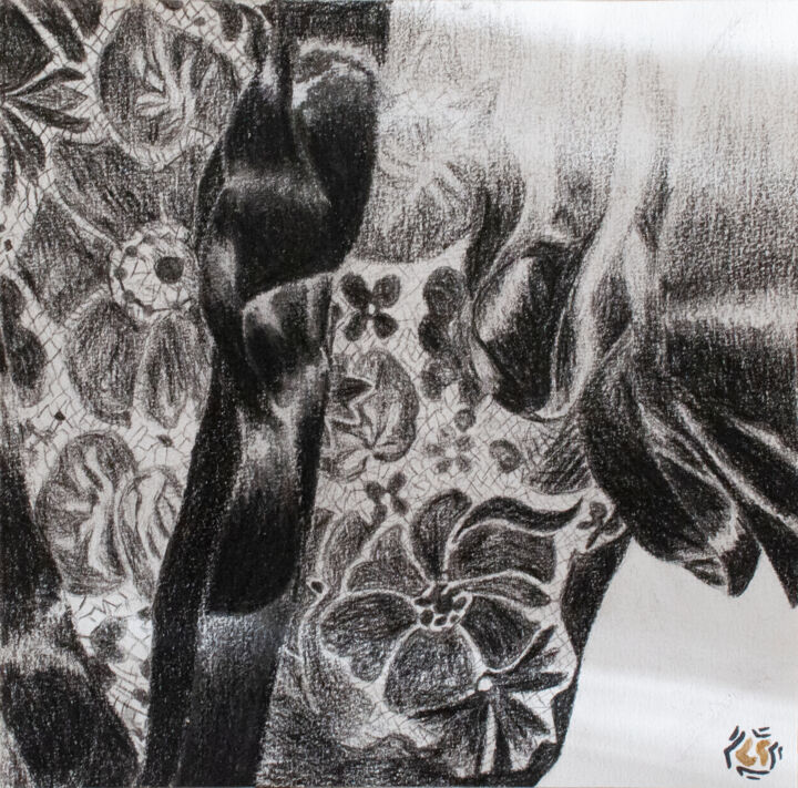 Dentelle enrubannée 图画, 7.3x7.3 in