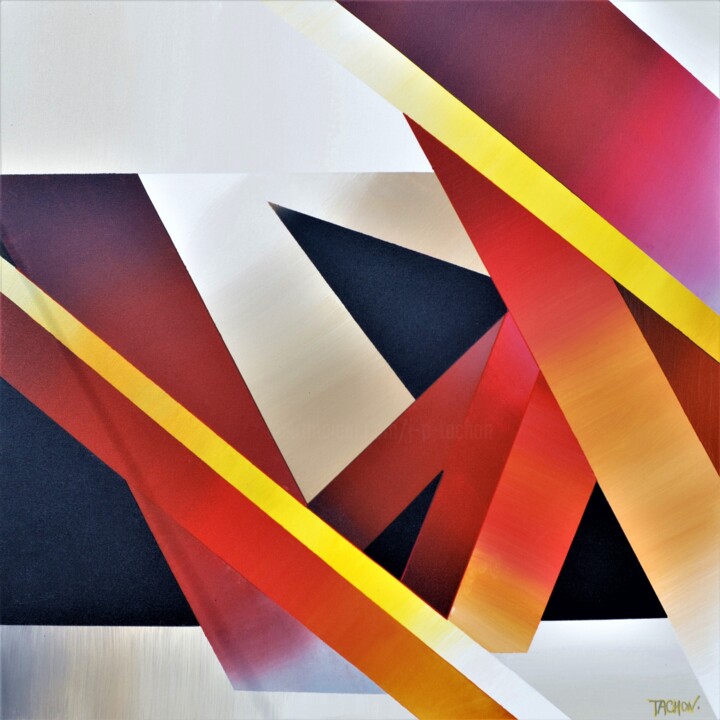绘画 标题为“Composition 1031” 由Jean Pierre Tachon, 原创艺术品, 丙烯 安装在木质担架架上