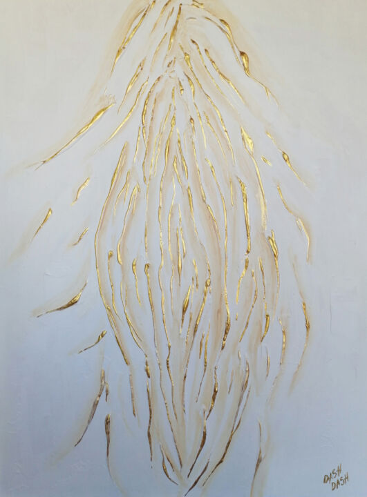 GOLDEN YONI 绘画, 29.5x21.7 in