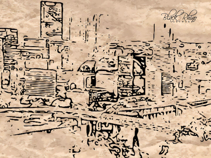 Urban Veins Printmaking, 24x32 in