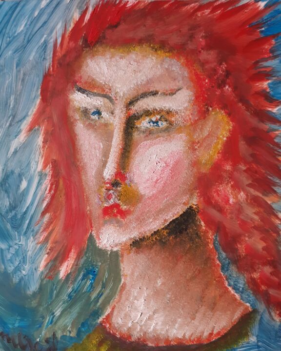 Dreaming Guy 绘画, 11x9.1 in