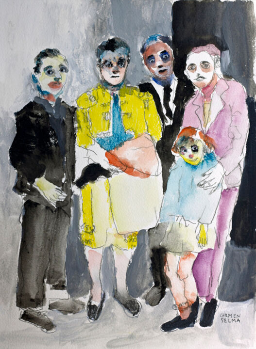 El siniestro amarillo 图画, 10.6x8.3 in