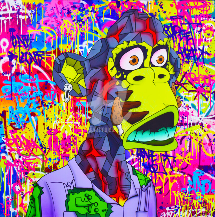 BORED APE YATCH CLUB 绘画, 47.2x47.2 in