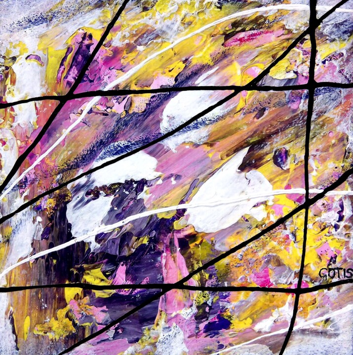 绘画 标题为“Enchantement (Encha…” 由Davidian Gotis Abstraction Abstraite, 原创艺术品, 丙烯