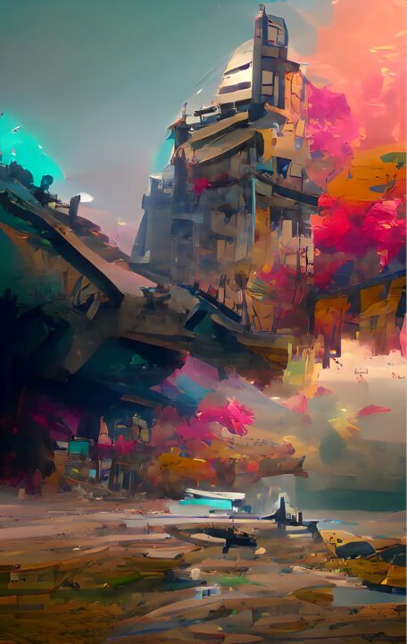 Digital Arts titled "PLAYTING WITH COLOU…" by Mahesh Tolani, Original Artwork, 3D Modeling