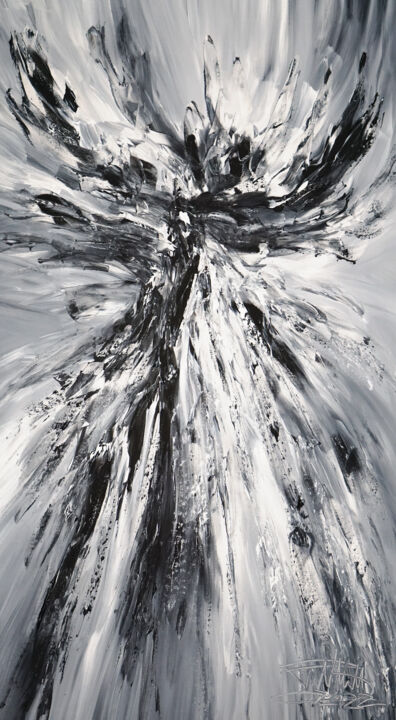 绘画 标题为“Black And White Ene…” 由Peter Nottrott, 原创艺术品, 丙烯