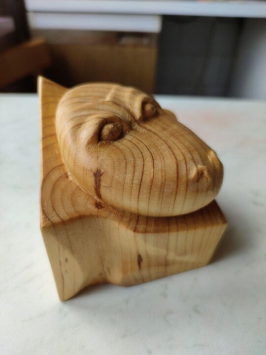 雕塑,  3.9x3.9 in 