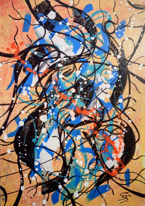 ALARMING MARCH 2022 绘画, 19.7x13.8 in