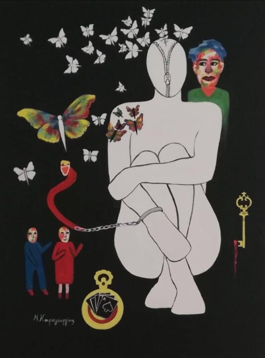 "Η ΔΥΝΑΜΗ ΤΗΣ ΥΠΑΡΞΗΣ" 绘画, 31.5x23.6 in