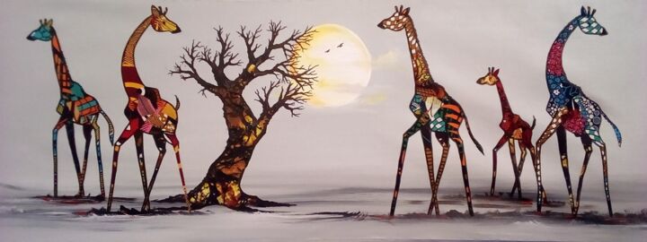 Home sweet home 绘画, 19.7x51.2 in