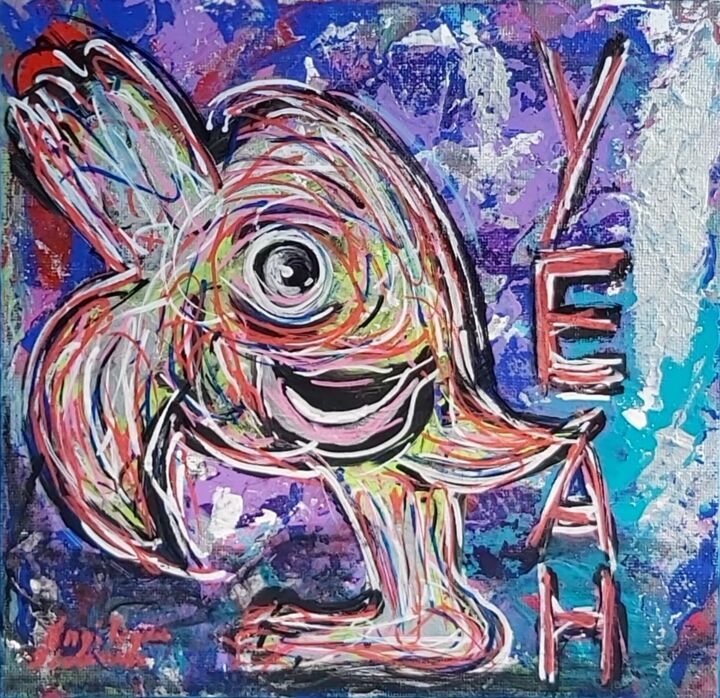 Rebondir ! 绘画, 7.9x7.9 in