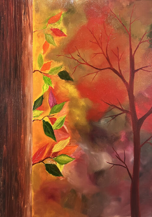 Malarstwo zatytułowany „Transition of life” autorstwa Mahfuzur Rahman, Oryginalna praca, Olej
