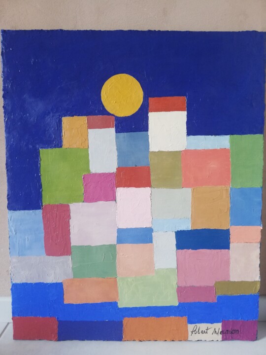 peinture au couteau 绘画, 23.6x19.7 in