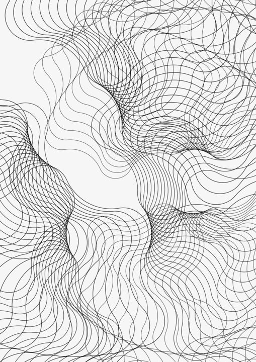 数字艺术 标题为“Triple spirogram (p…” 由Gottlib Rozov-Severskiy, 原创艺术品, 2D数字工作