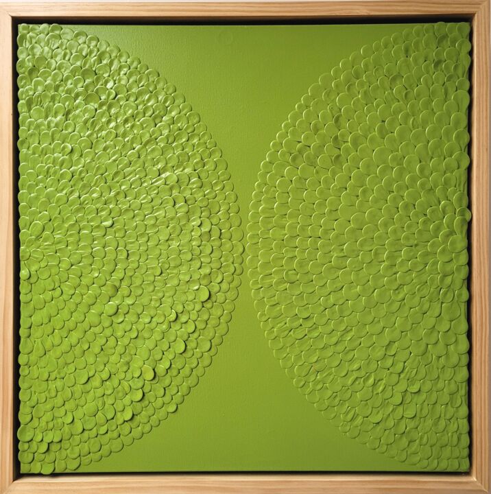 Collages titled "Peas in a Pod" by Julee Latimer, Original Artwork, Acrylic