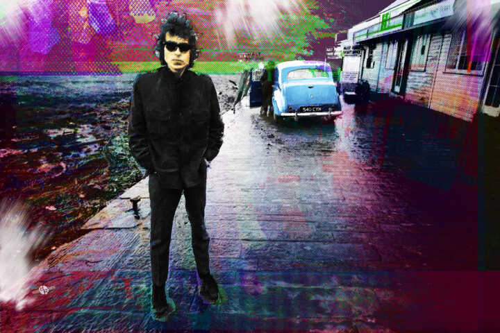 Bob Dylan No Direction Home 绘画, 16x24 in