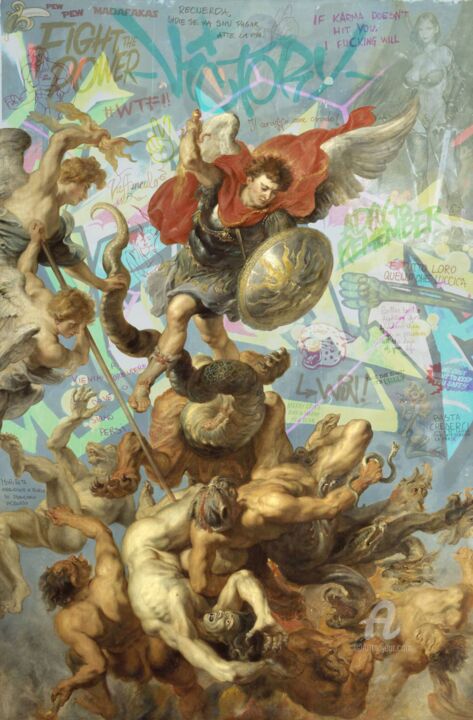 HAPPY NEW FEAR 绘画, 51.2x33.5 in