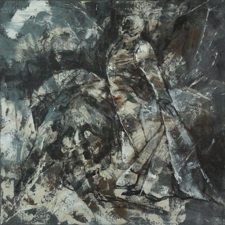 绘画,  27.6x27.6 in 
