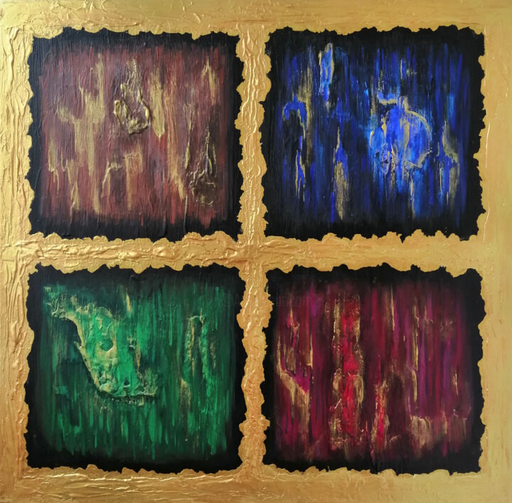 PRECIOUS 绘画, 31.5x31.5 in