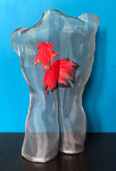 Goldfish I 雕塑, 11x7.9 in